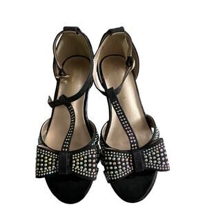 Olivia K Girl's Glitter Open Toe Strappy Ankle T Strap Sandal Little Girl